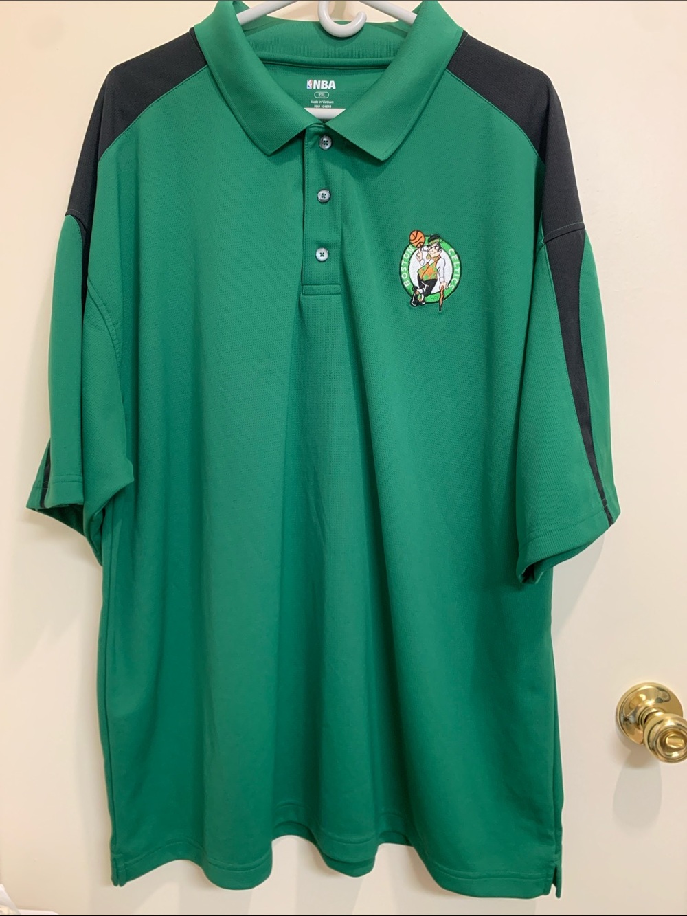 Boston Celtics NBA Green Polo Jersey Shirt in 2XL